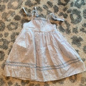 Julia Amory x Smockingbird tie strap sundress blue wisteria 24 m